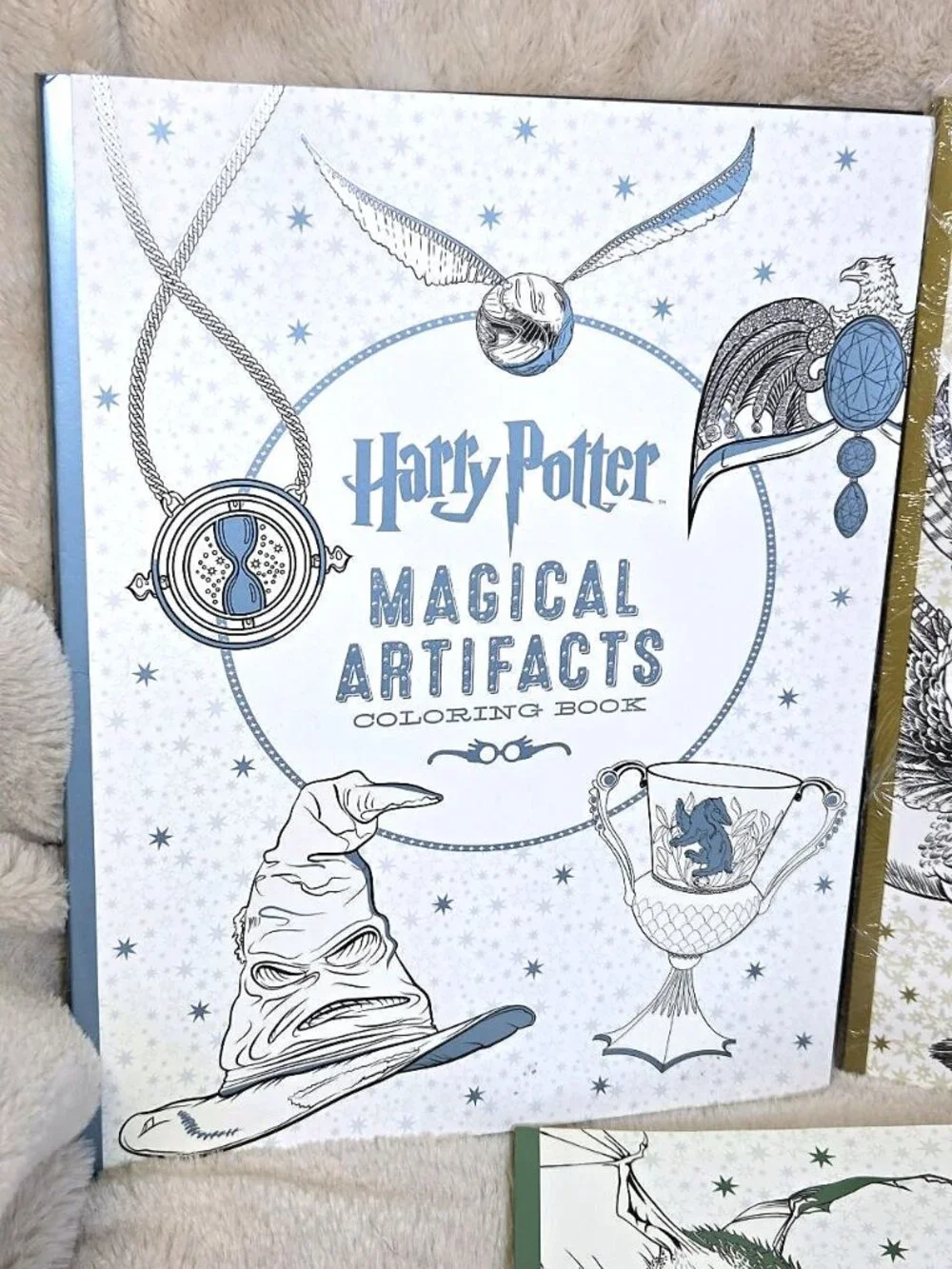 Lot of 3 NEW Adult Harry Potter Coloring Books - Artifacts, Creatures, and Harry